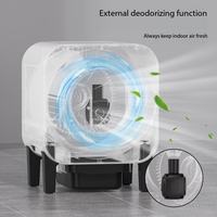 Smart Extra-Large Fully <strong>Automatic</strong> Eco-Friendly <strong>Cat</strong> Litter Box with Odor Control Fresh Air One-Click Cleaning Rectangular Design