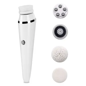 Beauty Care Face Massager Rechargeable Electric Exfoliating Spin Face Brush Cleanser Mini Facial Cleansing Brush