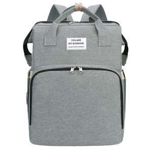 Funzionale portatile impermeabile pieghevole tote bagnato pannolino borsa <span class=keywords><strong>per</strong></span> la mamma del bambino mummia borsa <span class=keywords><strong>per</strong></span> pannolini <span class=keywords><strong>zaino</strong></span> con fasciatoio - Product Image 6