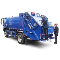 Camion compacteur de déchets SHACMAN LHD/RHD de petite taille pour le transport et le recyclage des ordures, prix usine