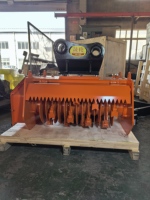 Broyeur forestier hydraulique SLN 5-6 tonnes pour excavatrice, pour le débroussaillage, l'élimination des sous-bois et la préparation des terrains