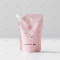 Sacs d'emballage de savon liquide en plastique biodégradable de 500ml 1L 2L imprimés sur mesure pochette à bec debout avec buse