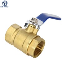 Válvula de bola de latón estándar forjada de paso completo con rosca NPT de 1/2 a 4 pulgadas para control de flujo en instalaciones de agua y gas industriales y de fontanería.