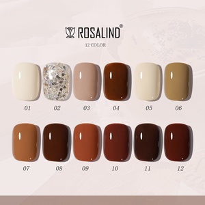 ROSALIND Professional Custom logo Vernis Semi Permanente <span class=keywords><strong>Cereza</strong></span> Mocha Marrón Caramelo Rojo Otoño Uv Esmaltes de Uñas en Gel Duraderos 15ml - Product Image 6