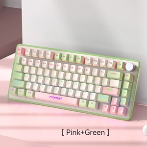 Độ trễ thấp lubing có thể tháo rời $ Phù Thủy proarammable màu xanh răng không dây 2 4GHz cơ khí kevboard - Product Image 6