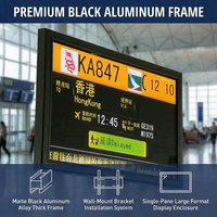 Système d'affichage FIDS pour l'aviation, terminal LCD sur mesure, OEM personnalisé pour les informations aux passagers des aéroports et l'utilisation en terminal