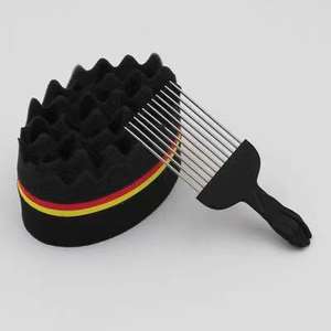 Peigne <span class=keywords><strong>Afro</strong></span> en plastique à gros prix, dents en métal, style personnalisé, outils de poche, pour barbier, Salon de coiffure, grand peigne, vente en gros, - Product Image 2