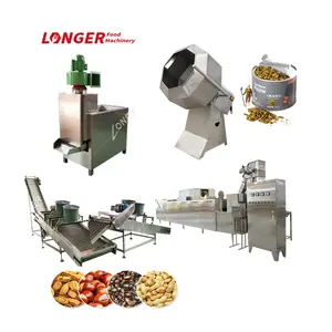 Widely Used Sunflower Melon Seeds Cashews Chestnut Pistachio Walnuts Chickpea Roasting Machinery Small Nut Roast Production Line