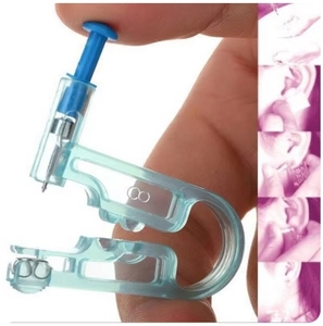 Kit de Pistola Perforadora de Orejas Desechable, Ajustable, Ecológica, de Plástico Azul, con Herramientas de Perforación de Nariz y Orejas, Seguro y Aséptico, Venta al Por Mayor - Product Image 5