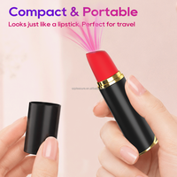 Saugvibrator mit 10 Vibrationsmodi, Tragbar und Wasserdicht, Klitoris-Massagegerät, Großhandel Lippenstift-Vibratoren für Frauen