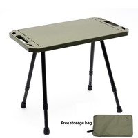 Table d'extérieur pliante portable moderne en alliage d'aluminium-Hauteur réglable légère et écologique pour le camping et les pique-niques