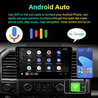 Reako 10.1 Inch Car MP5 Player 2 Din Wireless CarPlay/Android Auto Radio Mobil Layar Sentuh IPS Stereo Mobil BT Car MP5 Player