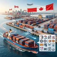 Agent d'expédition rapide DDP par voie aérienne et maritime vers le Canada pour le dropshipping eBay/Shopify avec un transit de 6 à 8 jours et un support 24h/24 et 7j/7