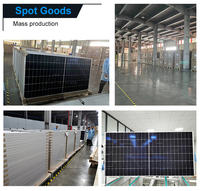 Panneau solaire photovoltaïque noir 550w 600w 700w, stock Eu