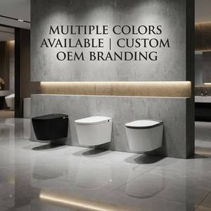 Bidet mural intelligent, toilette intelligente murale, commode électronique avec chasse d'eau automatique, siège chauffant, séchage à chaud, <span class=keywords><strong>WC</strong></span> intelligent - Product Image 2