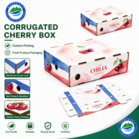 Boîte à fruits et légumes en carton ondulé à 3 couches avec doublure en éponge, revêtement UV, gaufrage personnalisable, pour pommes, bananes