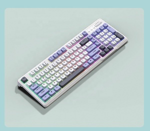 <span class=keywords><strong>Clavier</strong></span> de bureau filaire à membrane 98 touches, couleurs mélangées, pour jeux, 3 couleurs, pour ordinateur de bureau et portable, <span class=keywords><strong>avec</strong></span> éclairage LED - Product Image 2