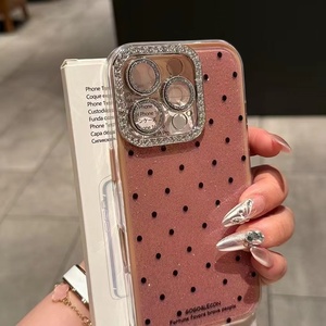 <span class=keywords><strong>Coque</strong></span> de téléphone pour <span class=keywords><strong>iPhone</strong></span> 17 16 15 14 13 Pro Max, style INS, avec diamants, vente en gros, étui de luxe pour femme, cadeaux d'affaires, fabrication OEM/ODM - Product Image 5