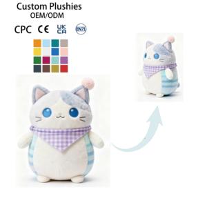 Peluche Personalizzati a Forma di Gatto Senza MOQ, Orsacchiotti di Peluche per Bambini, Certificati Sicuri CPC CE UKCA EN71 - Product Image 6