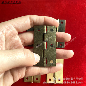 Furniture Hinge 6 Hole 4 Mm Thick Iron <b>Rustic</b> Design Surface Mount For Wood Box Cabinet <b>Door</b> Durable Hardware - Product Image 1