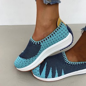 Décolleté estivi taglie forti <span class=keywords><strong>da</strong></span> donna-Sneakers <span class=keywords><strong>con</strong></span> plateau traspiranti <span class=keywords><strong>con</strong></span> <span class=keywords><strong>zeppa</strong></span>, ideali per la corsa e l'abbigliamento Casual - Product Image 3