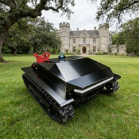 Cortacésped Autopropulsado a Gasolina con Control Remoto, Portátil, de 4 Tiempos y Rotación de 360 Grados para Jardines y Huertos