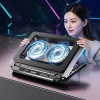 Tapis de refroidissement universel à double ventilateur pour le gaming et le bureau, dissipation de chaleur