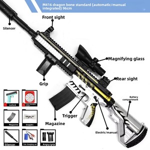 Pistola de Agua Eléctrica Automática M416 de Plástico ABS para Niños, Juguete de Asalto Todo en Uno, Unisex, para Mayores de 14 Años, Regalo de Cumpleaños - Product Image 3