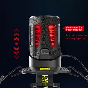 Sensor faro 30000 lúmenes 36-Core XHP360 faros Zoomable potente cabeza antorcha 18650 batería para pesca al aire libre Camping