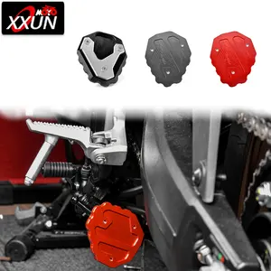 XXUN אופנוע צד Stand Enlarger הארכת צלחת כרית Kickstand להאריך תמיכה עבור הונדה CB 500 X 500X CB-500X 2019 2020 2021