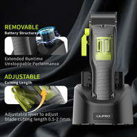 LILIPRO THE TRESS TACTICIAN L52M52 Tondeuse et coupe-cheveux professionnelle à moteur sans balais pour hommes avec batterie interchangeable