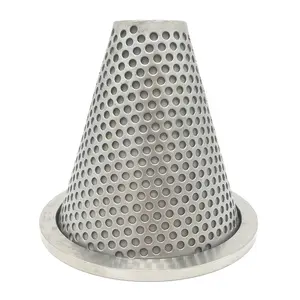 LIANDA aço inoxidável plissado filtro cartucho aço inoxidável filtro elemento perfurado metal tecido malha filtro cone