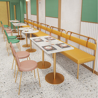 Style moderne restaurant thème personnalisé stand canapé réseau rouge lait thé boutique café bar table et chaise combinaison personnalisation