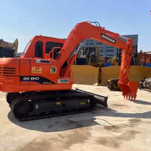 Miniexcavadora de cadenas Doosan DH80 de 8 toneladas de segunda mano, la maquinaria usada más barata, Doosan DH60 80 140 150 225 300 340 350 55 - Product Image 3