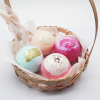 Boules de sels de bain explosifs, quatre types de couleurs mélangées, pour une peau douce et tendre, spa corporel pour le bain