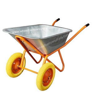 Carretilla de servicio pesado 90L litros Acero al aire libre jardín carretilla Francia modelo carretilla precio barato mejor precio - Product Image 5