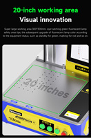 Machine de marquage laser UV à refroidissement par air LSM460 3W pour mécaniciens, gravure d'étiquettes en plastique, ABS, caoutchouc, PVC, PET, verre, métal, marquage Galvo