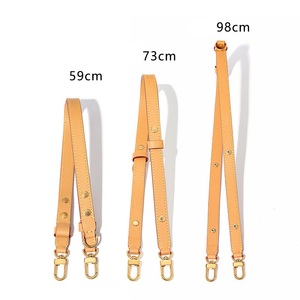 LST423 <span class=keywords><strong>Boulogne</strong></span> Sangle de sac interchangeable personnalisée en cuir végétal tanné pour femme, bandoulière réglable de luxe en cuir de vachette, sangles de créateur - Product Image 3