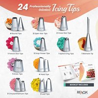 Lot d'Outils de Décoration de Gâteaux 700 pièces avec Moules à Charnière, Niveleur de Gâteaux, Support Tournant et Accessoires