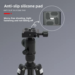 Mini trípode de escritorio Trípode de cámara de aluminio de 20 "con cabeza de bola de 360 ° Placas QR tipo <span class=keywords><strong>Arca</strong></span> para videocámara de cámara DSLR - Product Image 2