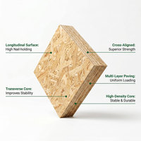 Panel de Pared de Madera Contrachapada Resistente al Agua para Interiores, Lámina de Tablero de Virutas para Construcción, para Dormitorios, Hoteles, Tiendas, Renovación de Muebles