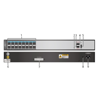 Commutateur d'entreprise de couche 3 d'occasion S6720S-16X-LI-16S-AC 98010688 à 16 ports 10 Gigabit, 16 ports SFP+ 10GE
