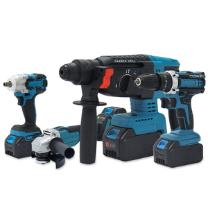 RYNEX <span class=keywords><strong>Power</strong></span> Tool Kits Martelo Elétrico Broca De Impacto Brushless Angle Grinder Chave Sem Fio Portátil Saw Combinação Tool Set - Product Image 4