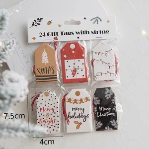 Etiquetas colgantes festivas personalizadas para embalaje y decoraciones <span class=keywords><strong>de</strong></span> <span class=keywords><strong>regalo</strong></span> <span class=keywords><strong>de</strong></span> vacaciones, etiquetas colgantes <span class=keywords><strong>de</strong></span> papel impresas en offset, etiquetas <span class=keywords><strong>de</strong></span> <span class=keywords><strong>regalo</strong></span> <span class=keywords><strong>de</strong></span> <span class=keywords><strong>Navidad</strong></span> - Product Image 4