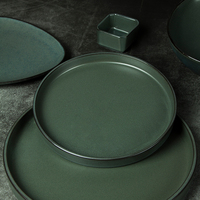 Ensemble Vaisselle Céramique Assiettes Porcelaine Plats & Assiettes Ensemble de Table en Céramique Logo Personnalisé Service de Vaisselle en Porcelaine Vaisselle Utilisée en Restaurant