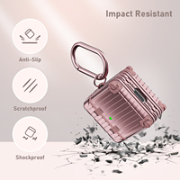 OEM pour AirPods Case Fashion Cute Valise TPU Trunk Bagages Case Pour Apple Airpods Pro Earphone Protective Cover