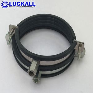 Collier de serrage suspendu en acier inoxydable poli de haute qualité 304 de 3 pouces pour raccord de tuyauterie avec collier de serrage fendu en caoutchouc - Product Image 5