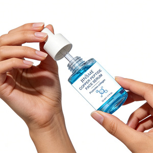 Suero Facial Vegano de Péptidos de Cobre de Marca Privada 30ml GHK-Cu Reafirmante Iluminador Anti-Hinchazón Hidratante Nutritivo - Product Image 2