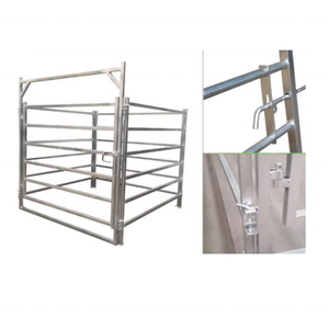 牲畜养殖场的牛和马围栏面板带格子和门牛围栏的畜栏面板 - Product Image 4