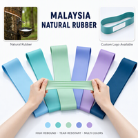 Bandes de Résistance en Latex Naturel pour Tractions, Bandes d'Exercice Robustes en Boucle, Kit d'Entraînement de Force pour la Maison, la Salle de Sport et le Yoga